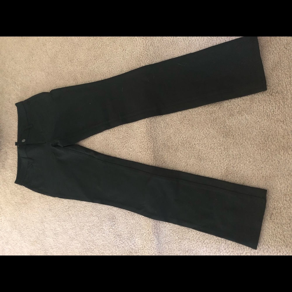 Ann Taylor Black stretch denim ponte pant